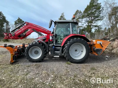 Traktor Massey Ferguson -2023 | Mf 5s.125 | Vikplog & Sandspridare