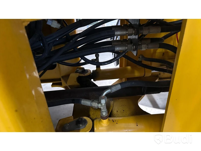 Wheel loader HAITU ZL918D with folding plow, bucket, lifting boom, forks, lowered 50 mm tow ball