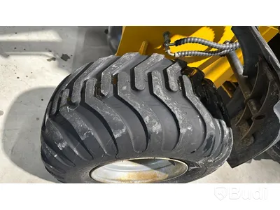 Wheel loader HAITU ZL918D with folding plow, bucket, lifting boom, forks, lowered 50 mm tow ball