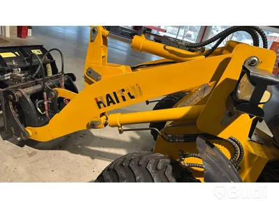 Wheel loader HAITU ZL918D with folding plow, bucket, lifting boom, forks, lowered 50 mm tow ball