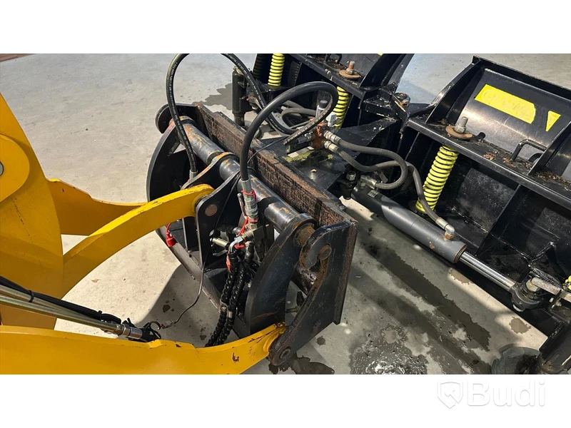 Wheel loader HAITU ZL918D with folding plow, bucket, lifting boom, forks, lowered 50 mm tow ball