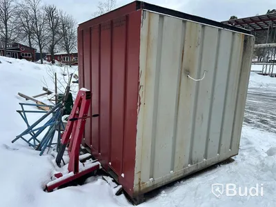 Containerised fuel station with 1,000 L petrol tank and 1,000 L diesel tank, approved tanks and venting