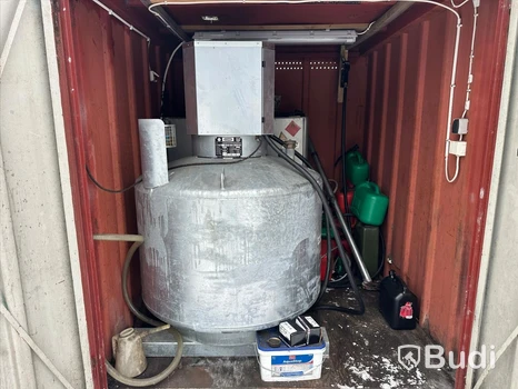 Tankstation i container bensin 1000 lit Diesel 1000 liter godkända tankar och avluftning