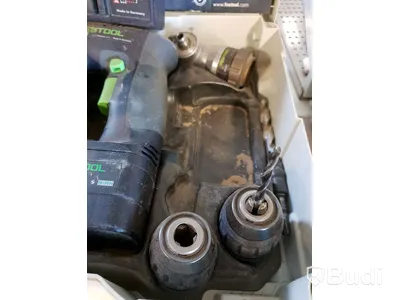 FESTOOL 2ST Skruvdragare TDK 12 OCH C12 med några tillbehör samt laddare och låda