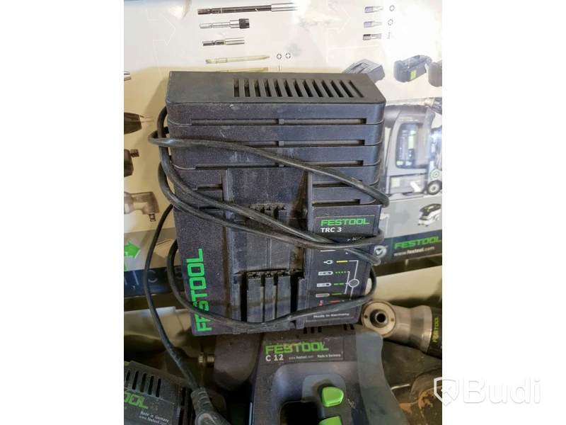 FESTOOL 2ST Skruvdragare TDK 12 OCH C12 med några tillbehör samt laddare och låda