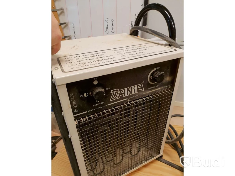 Byggfläkt DANIA 9kW 380V