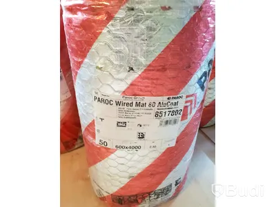 5st 500x 4000mm PAROC Wired Mat 80 AluCoat Isolering