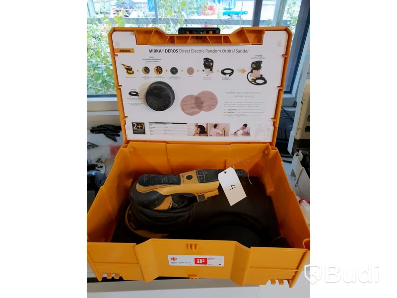 Mirka Deros 5.0 slipmaskin i låda