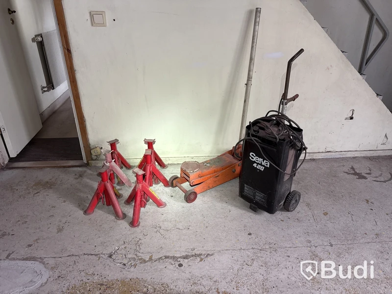 Startbooster, domkraft & pallbockar
