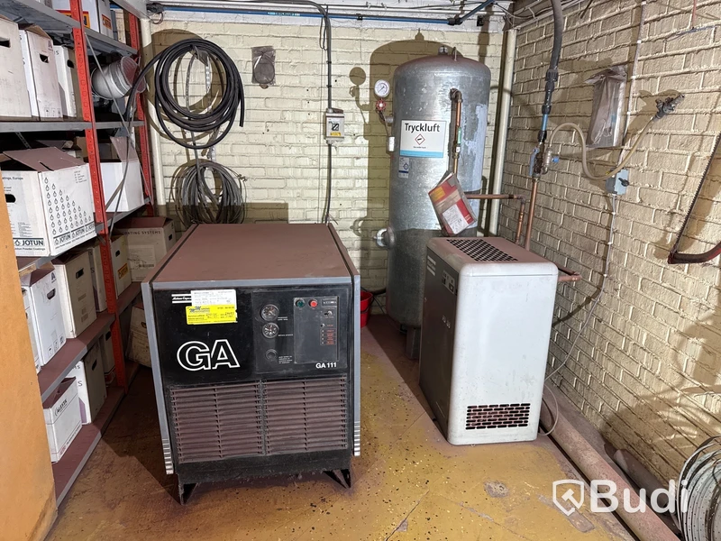 Kompressor Atlas Copco inkl. tank m.m.