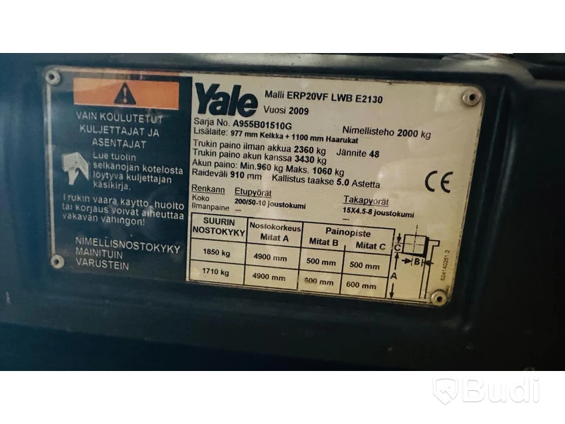 Motviktstruck Yale ERP20VF -2009