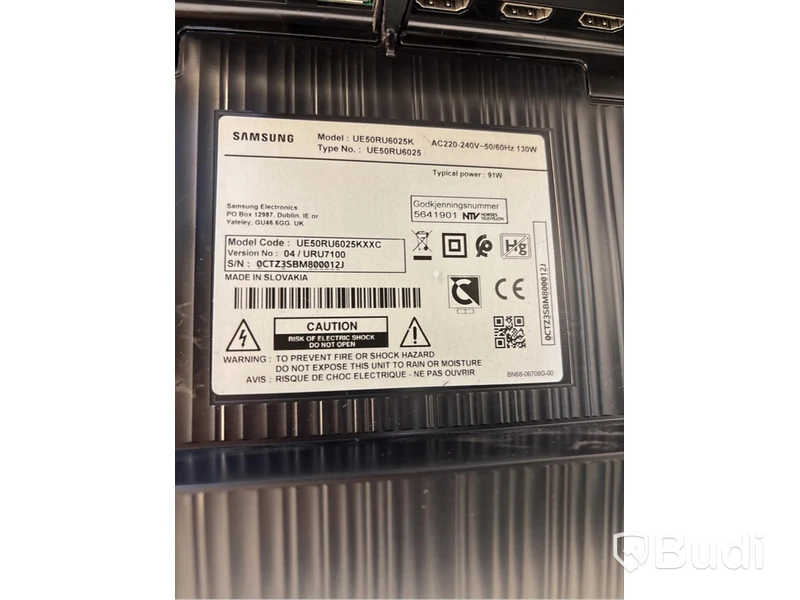 TV-skärm Samsung, UE50RU6025K, 50 tum