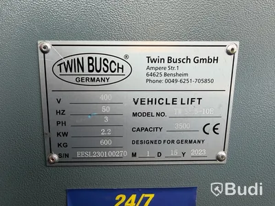 Fordonslyft, Twin Busch, TW S3.5-10E, 400V