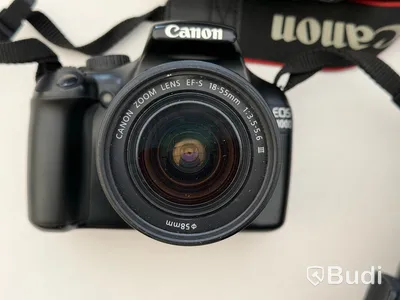 Systemkamera, Canon EOS 1100D med två objektiv, stativ och väska