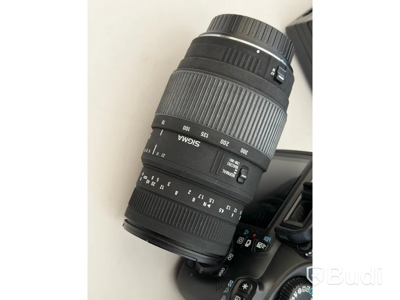 Systemkamera, Canon EOS 1100D med två objektiv, stativ och väska