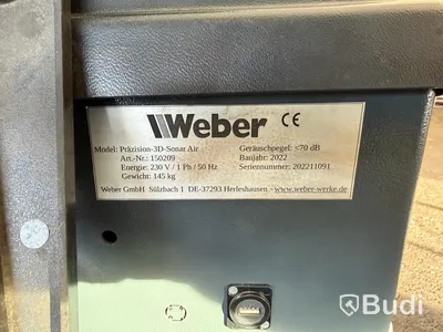 Hjulbalanseringmaskin, Weber Präzision-3D Sonar Air -2022