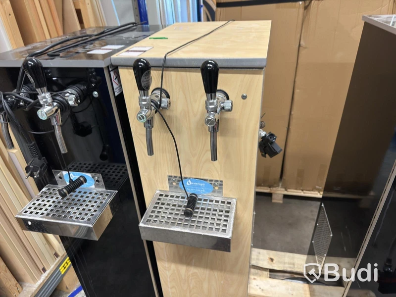 Beverage dispenser, 2 taps, carbonated & chilled