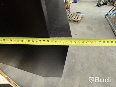 Black shelving unit, 5 shelves, total of 15 units