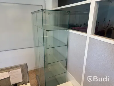 Glass display cabinet, 186 cm
