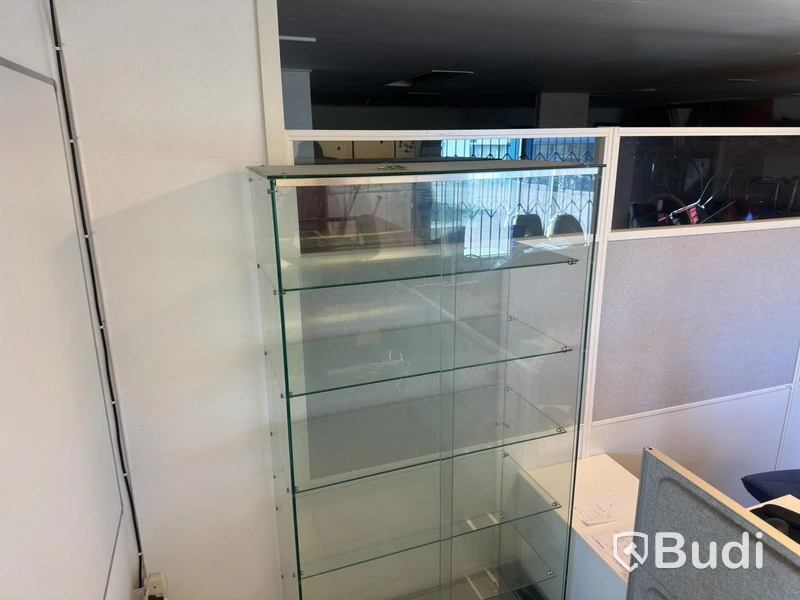 Glass display cabinet, 186 cm