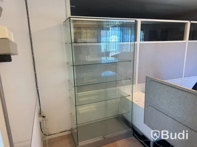 Glass display cabinet, 186 cm