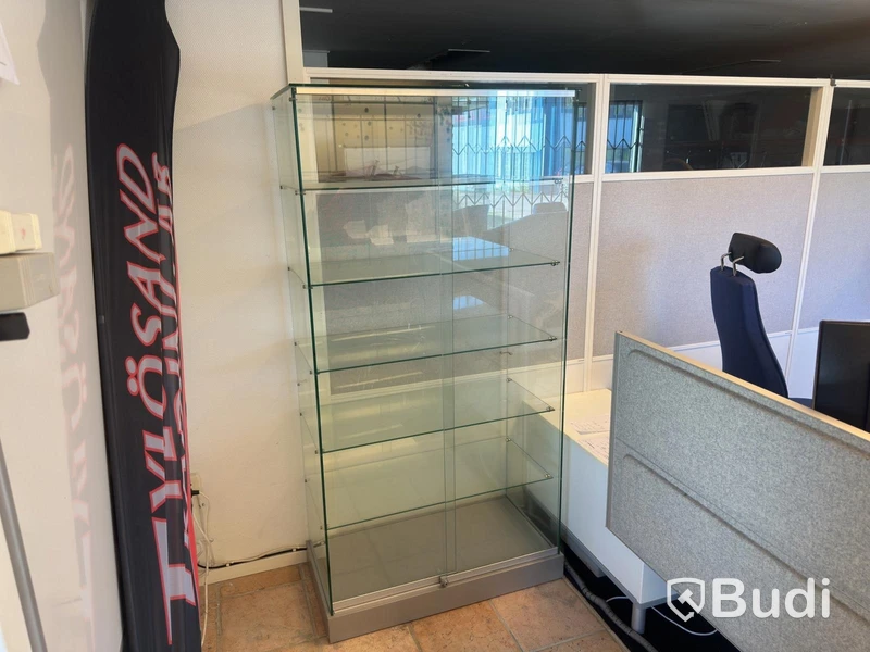 Glass display cabinet, 186 cm