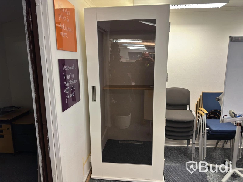 Office phone booth, white, 100 cm