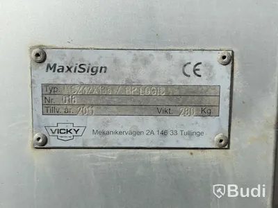TMA flatbed MaxiSign -2011 | 5.3 m