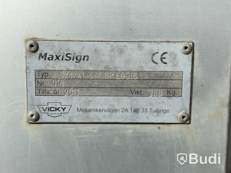 TMA flatbed MaxiSign -2011 | 5.3 m