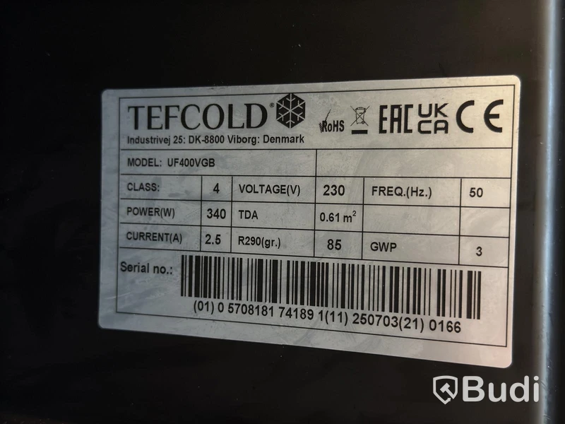 Frysskåp Tefcold UF400VBG - defekt