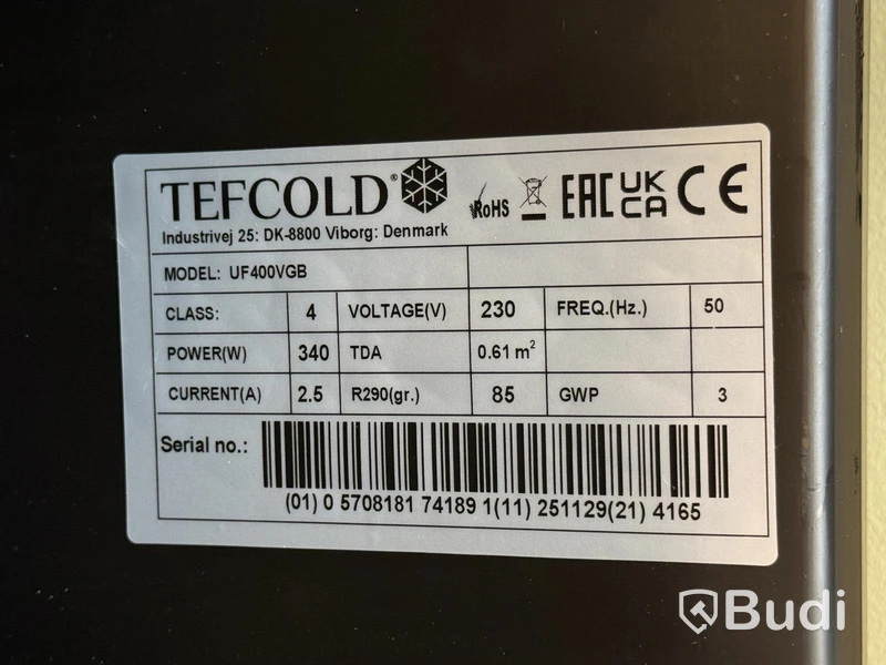 Frysskåp Tefcold UF400VBG - defekt