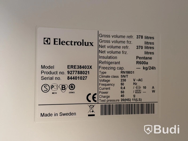 Electrolux ERE38403X Refrigerator
