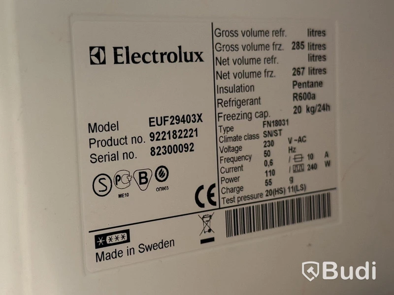 Frysskåp Electrolux EUF29403X