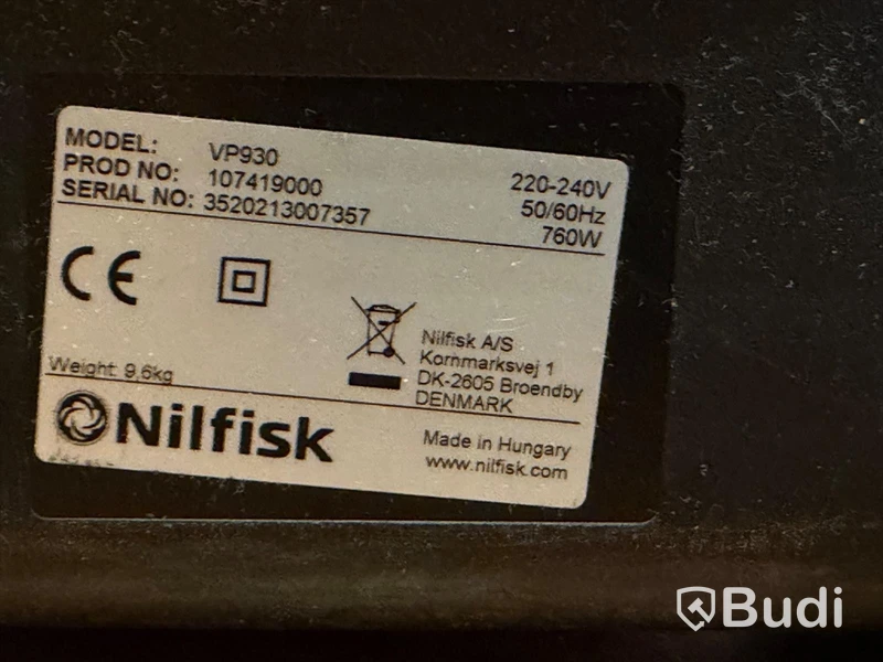Dammsugare, Nilfisk VP930, 760 W