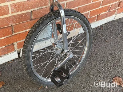 Enhjuling, svart, metall och plast