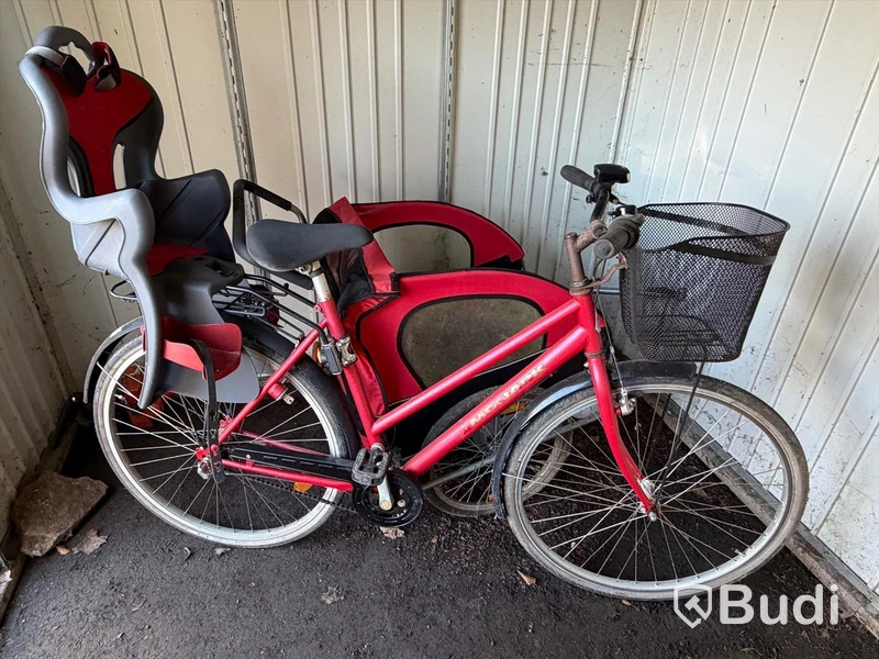 Damcykel Monark med cykelvagn