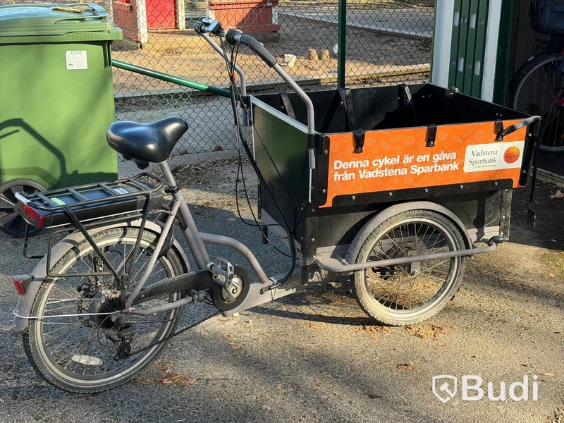Lådcykel, Cargobike, med batteri