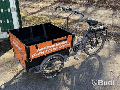 Lådcykel, Cargobike, med batteri