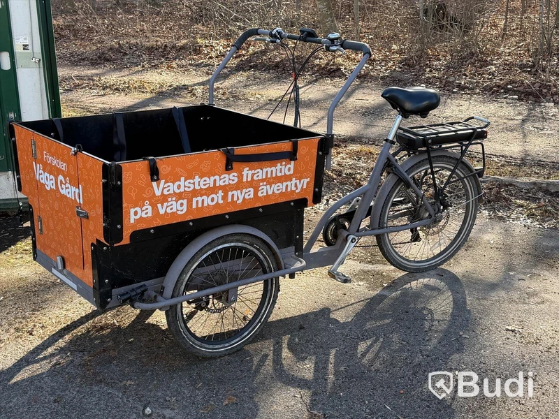 Lådcykel, Cargobike, med batteri