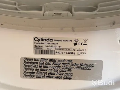 Tvättmaskin och torktumlare, Cylinda TVP 5171 och Husqvarna QW147383, vit