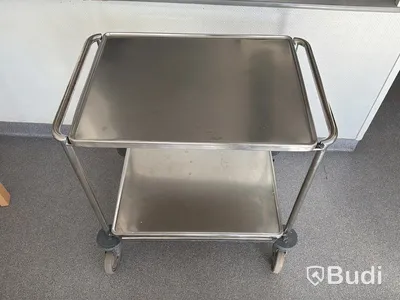 Rostfri vagn,  70x54x80 cm