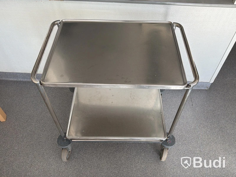 Rostfri vagn,  70x54x80 cm
