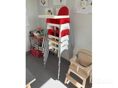 Matsalsmöbler, bord och stolar - 7 bord samt 36 stol, Lekolar