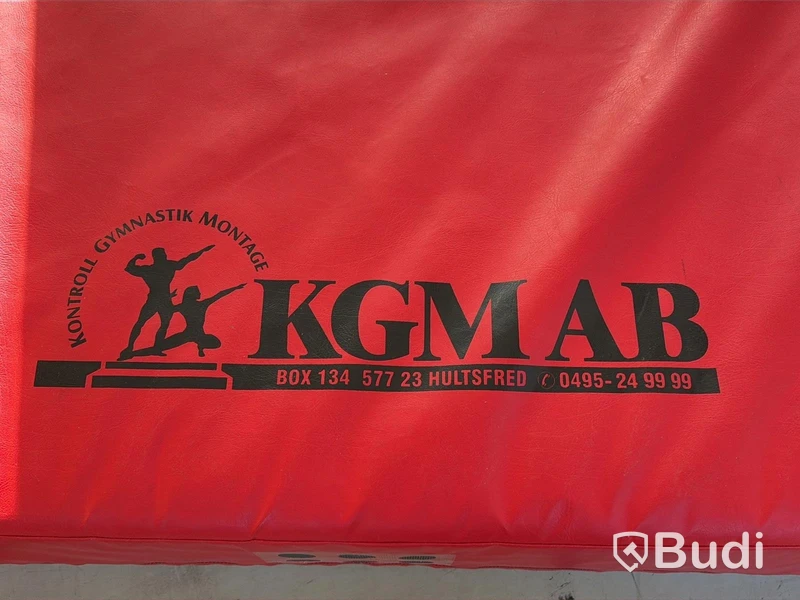Gymnastikmatta "tjockmatta" KGM AB, röd, 340x170x30 cm