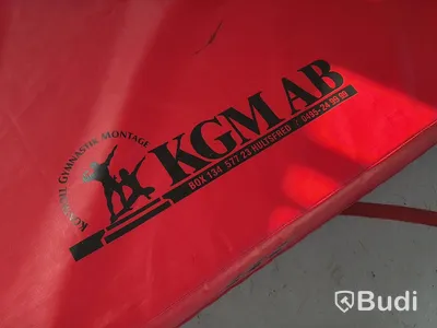 Gymnastikmatta "tjockmatta" KGM AB, röd, 370x190x40 cm