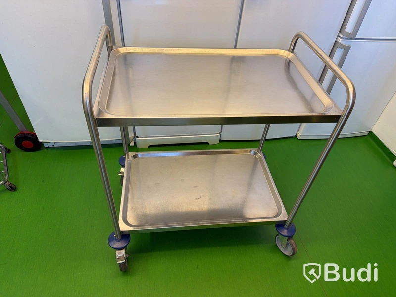 Rostfri vagn, 80x50 cm