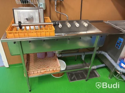 Diskmaskin, Wexiödisk WD-6C, med in- och utmatningsbänk