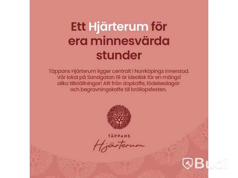 Full-day hire of Täppans Hjärterum - for birthday parties, hen parties, christenings, association meetings, etc.