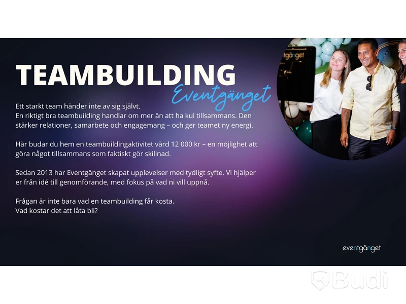 Team-building activity with Eventgänget
