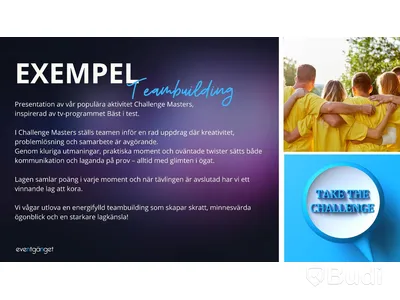 Team-building activity with Eventgänget